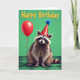 Tarjeta de cumpleaños dulce y peluda