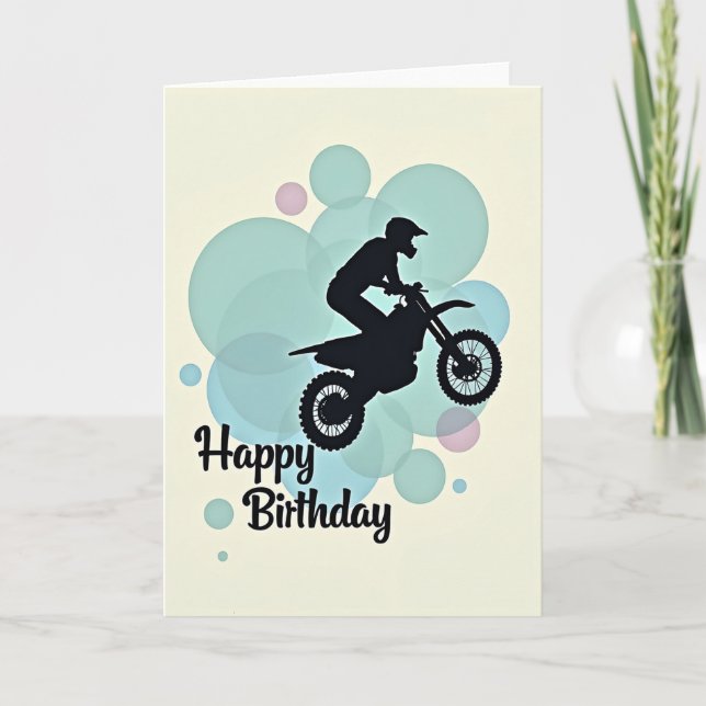 Tarjeta de cumpleaños Dynamic Ride (Anverso)