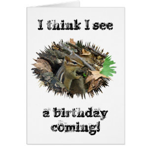 Tarjeta de cumpleaños Eastern Chipmunk