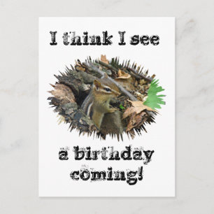 Tarjeta de cumpleaños Eastern Chipmunk