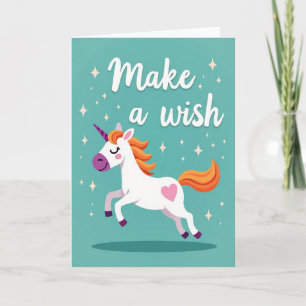 Tarjeta de cumpleaños ecuestre mágica