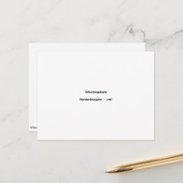 Tarjeta de cumpleaños edición estándar blanca