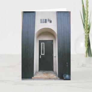 Tarjeta de cumpleaños "Edificio 113 & a Half"