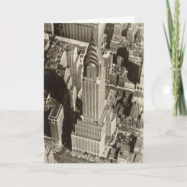 Tarjeta de cumpleaños, edificio Chrysler, NYC (Anverso)