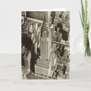 Tarjeta de cumpleaños, edificio Chrysler, NYC