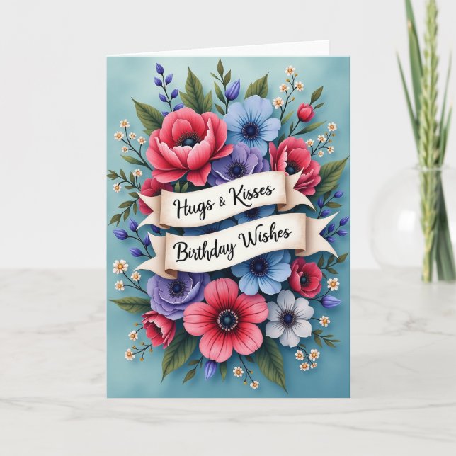 Tarjeta de cumpleaños efervescente (Anverso)