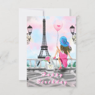 Tarjeta De Cumpleaños Eiffel Tower
