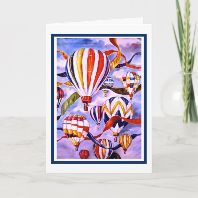 Tarjeta de cumpleaños "El cielo es el límite" (Anverso)