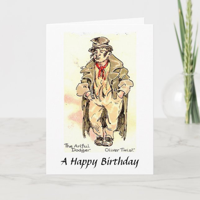 Tarjeta de Cumpleaños - El Dodger Artístico (Anverso)