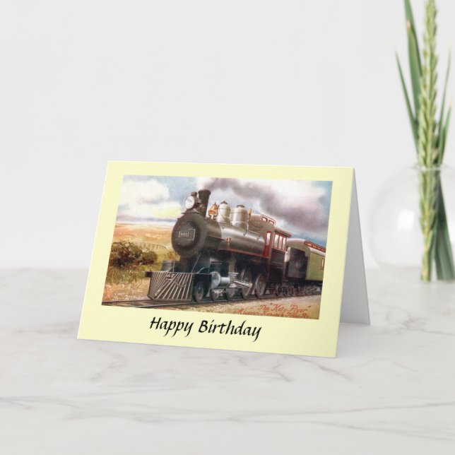 Tarjeta de cumpleaños - El "viajero Katy" (Anverso)