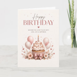 Tarjeta de cumpleaños elegante