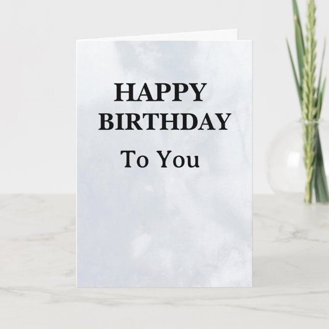 Tarjeta de cumpleaños elegante (Anverso)