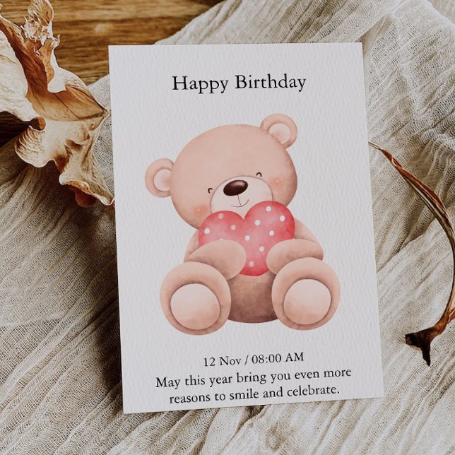 Tarjeta de cumpleaños elegante (Elegant Happy Birthday Card)