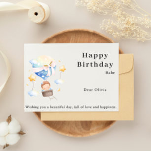 Tarjeta de cumpleaños elegante