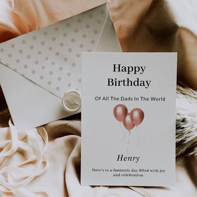 Tarjeta de cumpleaños elegante (Elegant Happy Birthday Card)