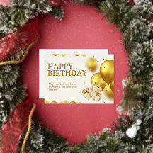 Tarjeta de cumpleaños elegante
