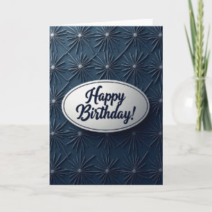 Tarjeta de cumpleaños elegante con explosión de es