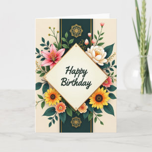 Tarjeta de cumpleaños Elegante Lily