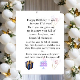 Tarjeta de cumpleaños elegante para ella – Saludo 