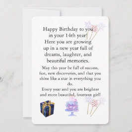 Tarjeta de cumpleaños elegante para ella – Saludo