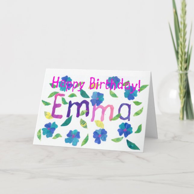 Tarjeta de cumpleaños "Emma" (Anverso)