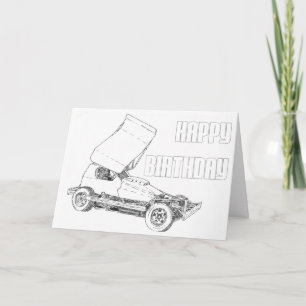 Tarjeta de cumpleaños en blanco F1