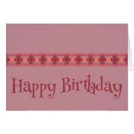 Tarjeta De Cumpleaños En Mauve