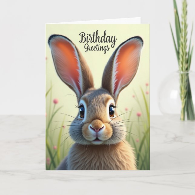Tarjeta de cumpleaños Encanto del bosque (Anverso)