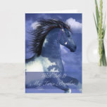 Tarjeta de cumpleaños Equine Twin Brother<br><div class="desc">Tarjeta de cumpleaños Twin Brother Equine         Estilo indio norteamericanoEsta paz de arte se llama "Atrévete a soñar" por Moonlake Designs</div>