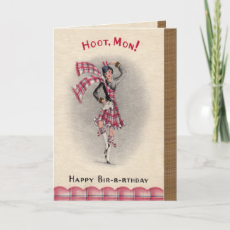 Tarjeta de cumpleaños escocesa