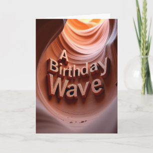 Tarjeta de cumpleaños esculpida