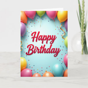Tarjeta de cumpleaños Esfera Jubilosa