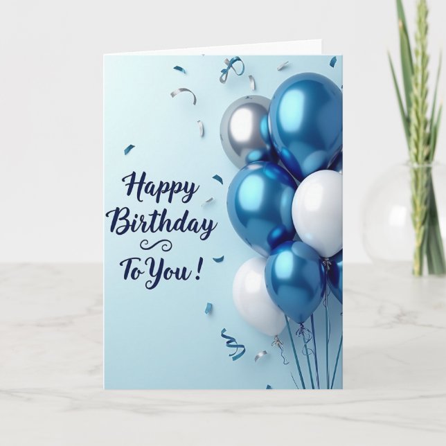 Tarjeta de cumpleaños esfera serena (Anverso)