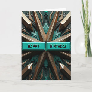 Tarjeta de cumpleaños Esmeralda Joya