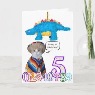 Tarjeta de cumpleaños española del mascota