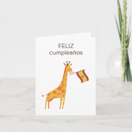 Tarjeta de cumpleaños española - feliz cumpleaños