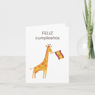 Tarjeta de cumpleaños española - feliz cumpleaños