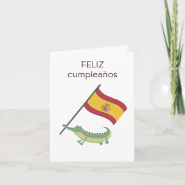 Tarjeta de cumpleaños española - feliz cumpleaños
