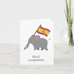 Tarjeta de cumpleaños española - feliz cumpleaños