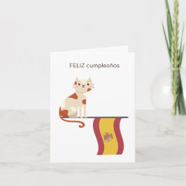 Tarjeta de cumpleaños española - feliz cumpleaños