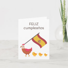 Tarjeta de cumpleaños española - feliz cumpleaños