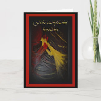 Tarjeta de cumpleaños española para Brother