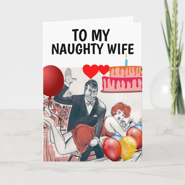 TARJETA DE CUMPLEAÑOS ESPAÑOLA PARA LA ESPOSA NOCT (Anverso)