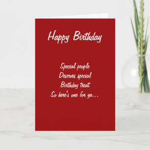 Tarjeta de cumpleaños especial de alguien