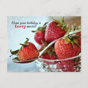 Tarjeta de cumpleaños especial de bayas