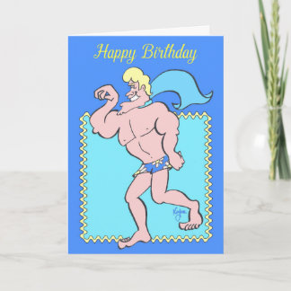 Tarjeta de cumpleaños especial HUNK