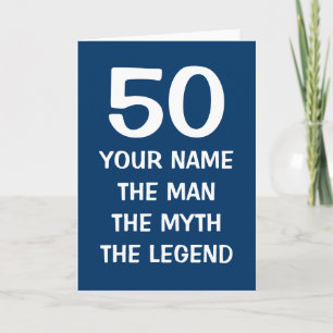 Tarjeta de cumpleaños específica por edad El hom