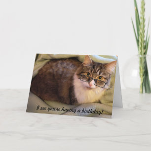 Tarjeta de cumpleaños "Especificación-tacular"