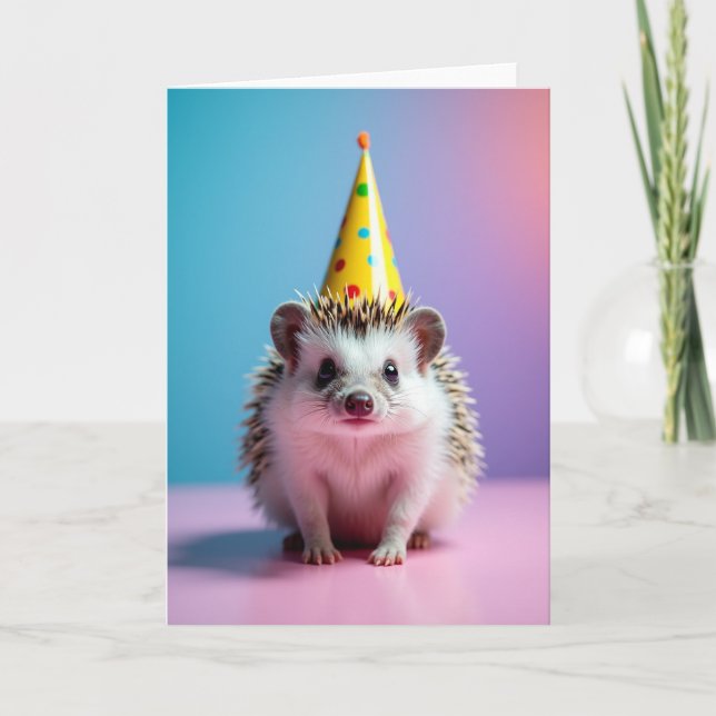 Tarjeta de cumpleaños espinosa dulce (Anverso)