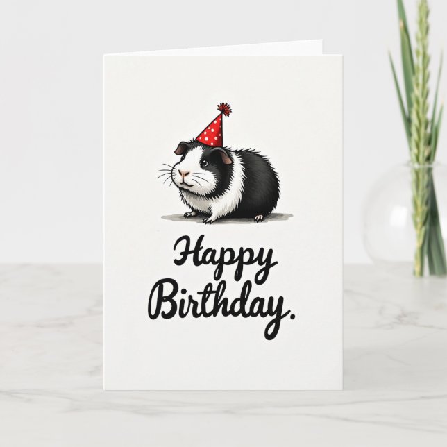 Tarjeta de cumpleaños esponjosa y alegre (Anverso)